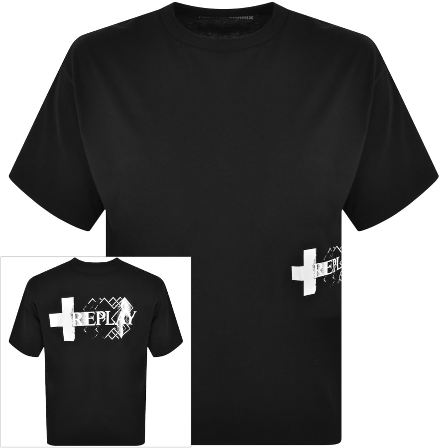 【激安】半額以下- 50%OFFの安い通販 X Replay Martin Mainline | Black Shirt T Logo Garrix トップス